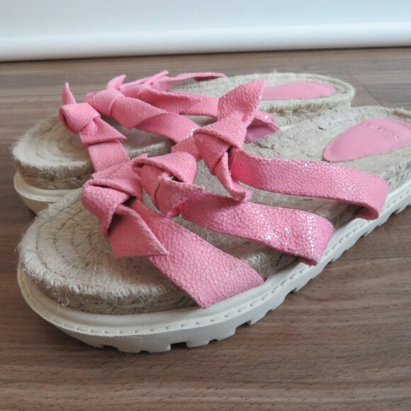 ALEXANDRE BIRMAN Lolita Espadrille Flat Slide Sandals Fresh In Pink - Size US 11 - Picture 2 of 16